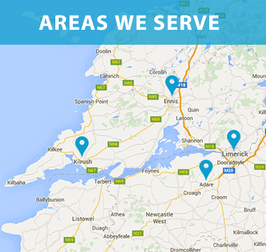 We offer our exterior cleaning service in the following areas in Clare and Limerick. Our House Exterior Cleaning Service is Available in Ennis, Clare and Limerick City. Call us today on 0852370339